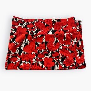 Women’s Red, Black & White Stretchy Pencil Skirt